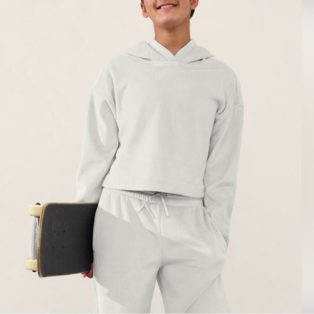 Athleta Double Cozy Karma Rib Hoodie